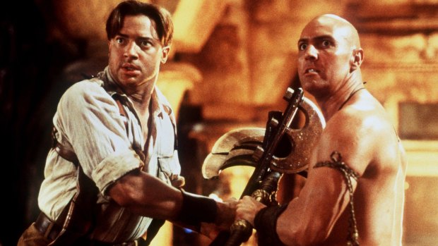 Brendan Fraser and Arnold Vosloo in <i>The Mummy Returns</i>, the 2001 sequel to the 1999 hit <i>The Mummy</i>.