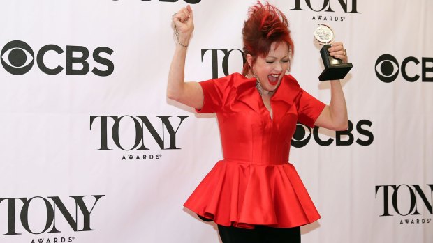 Cyndi Lauper's <i>Kinky Boots</i> songs made her the first solo woman to win a Tony award for best original score.