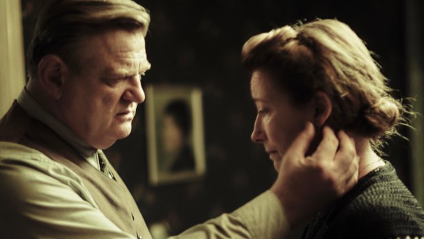 Brendan Gleeson and Emma Thompson as Anna and Otto Quangel, who are utterly alone in their resistance to Nazism.