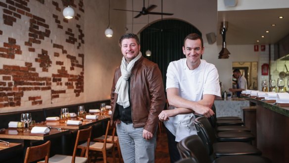 Chef Stuart McVeigh (right) has joined Scott Pickett's St Crispin after selling Union Food and Wine.