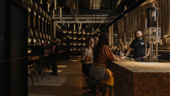 Deeds' brewery in Glen Iris is a sleek, ultra-modern affair.