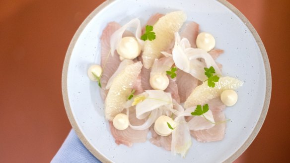 Kingfish with fennel, grapefruit and lime mayonnaise at Pembroke Bar and Kitchen.
