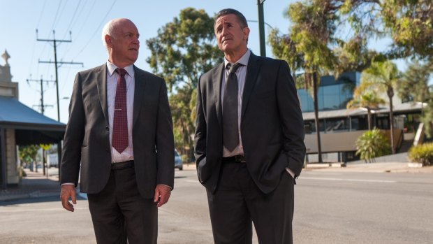 John Clarke and Anthony LaPaglia are real estate agents in <i>A Month of Sundays</i>. 