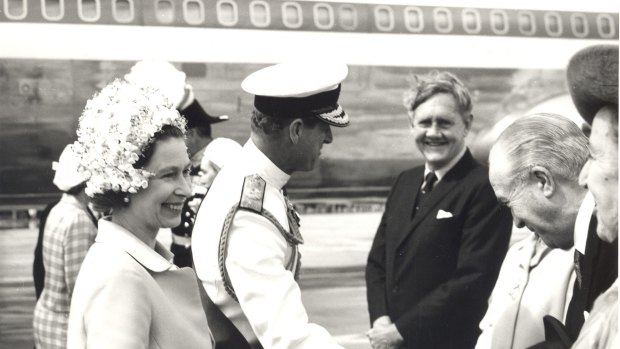 The Queen and Prince Phillip during their 1970 visit. 