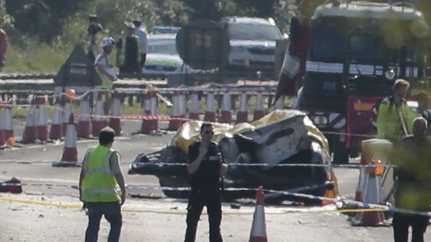 The death toll from the plane crash at an airshow near Brighton, England could reach 20 after a vintage jet crashed into cars on a busy road.
