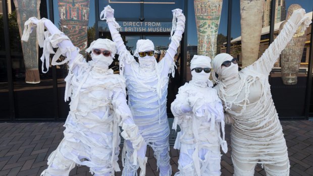 World record bid: the Powerhouse Museum wants to gather the largest group of people dressed as mummies.