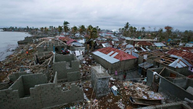 Devastation in Les Cayes, Haiti.