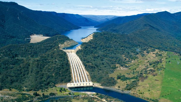 Dam and water storage for the hydro scheme in the Snowy Mountains - but there are thousands more sites.