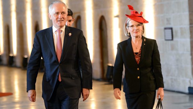 Prime Minister Malcolm Turnbull and his wife Lucy arrive at CHOGM.