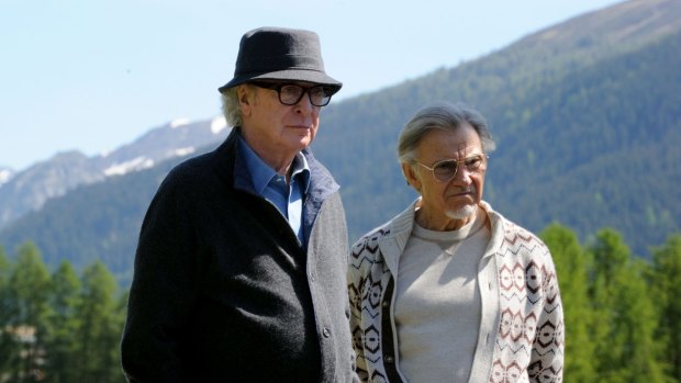 Michael Caine and Harvey Keitel in <i>Youth</i>.