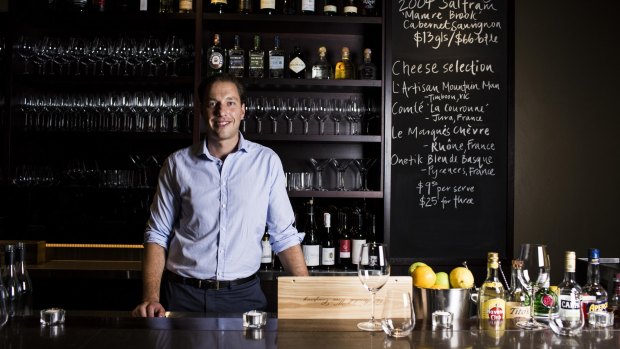 Hugh Monaghan works for McGrath Nicol and has started his own business, wine bar Bibo, on the side.