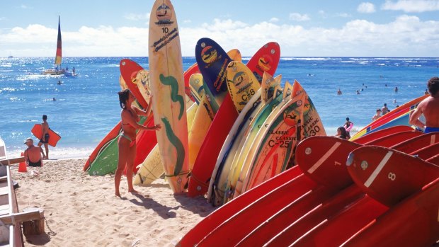 Hawaiian Airlines has been marketing the idea of short breaks in Waikiki to Australians.