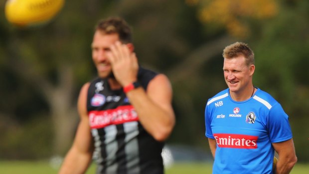 Not losing faith: Collingwood coach Nathan Buckley.