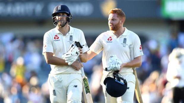 True grit: England's Dawid Malan (right) and Jonny Bairstow (left) battled for truly stirring centuries.