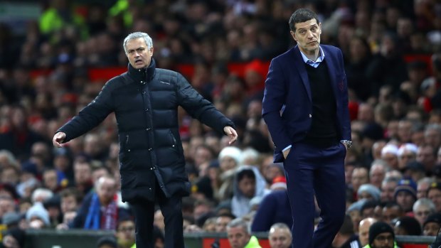 Banished: Jose Mourinho was sent to the stands for the second time in a month.
