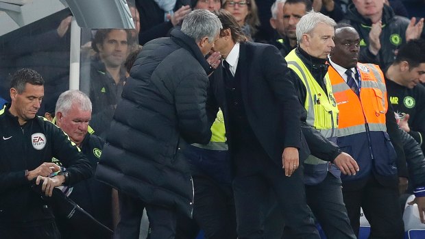 Jose Mourinho expresses his disappointment in Antonio Conte's actions after the game.
