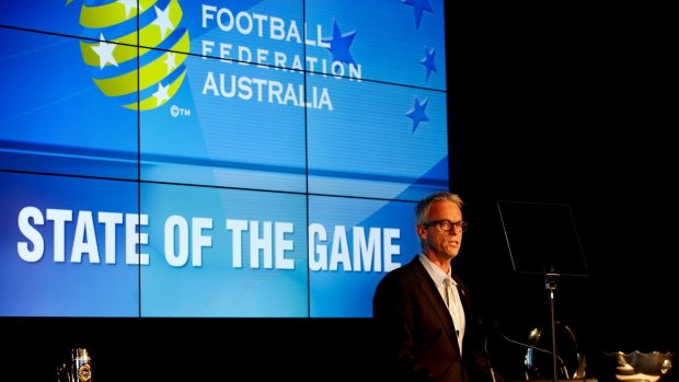 David Gallop, CEO of Football Federation Australia. The peak body has reversed its ban on alcohol sponsorship.