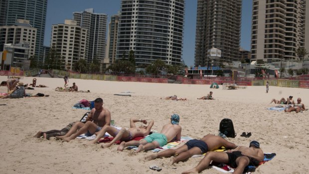 Calls for an ambulance in the Surfers Paradise party precinct have largely related to dehydration and heat stroke.