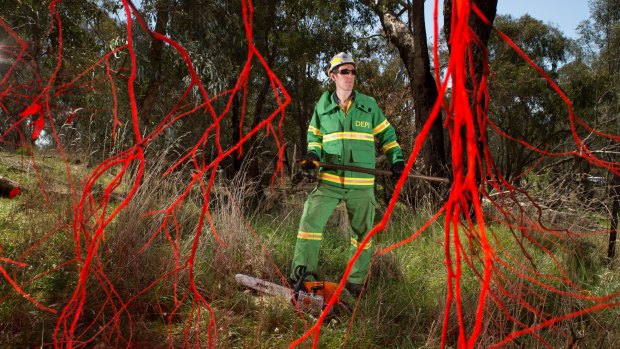 Forest firefighter Josh Hopwood is one of the hundreds of Victoria's forest firefighters who are refusing to conduct planned bushfire-prevention burns.