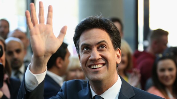 Labour Party leader Ed Miliband on the campaign trail in England.