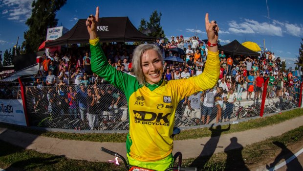 BMX champion Caroline Buchanan has been supported by ACTAS and the AIS.