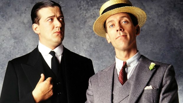 Stephen Fry as Jeeves and Hugh Laurie as Wooster, starred in the British comedy series from 1990-93.