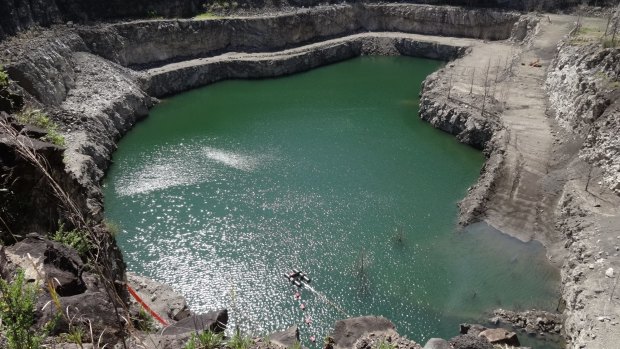 The former Hornsby quarry has sat unused and unstable for more than a decade.