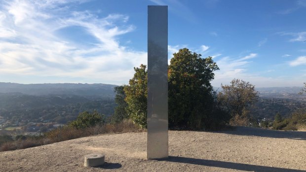 California's mysterious monolith was found in between San Francisco and LA.