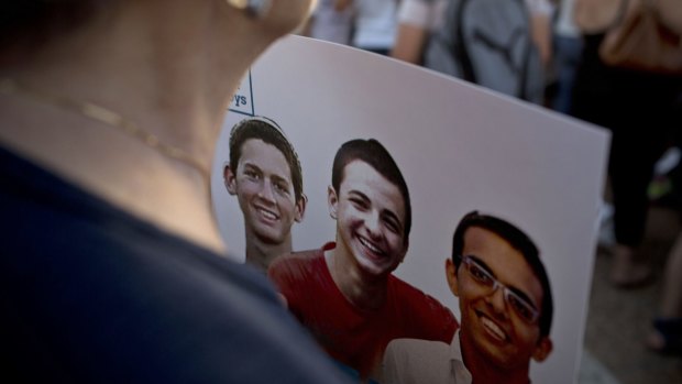 The war started on July 8, 2014, after a series of events that began with the kidnapping and killing of three Israeli teenagers (pictured) in the West Bank, and the subsequent kidnapping and killing of a Palestinian teenager in apparent revenge.