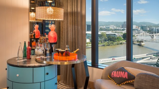 The W Hotel Brisbane has taken a 'bold design and playful, contemporary approach to luxury'.