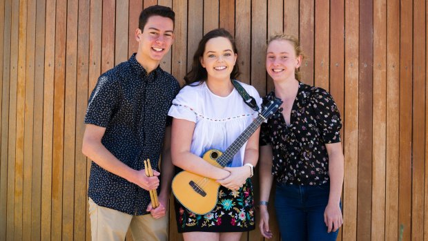 Sophie Edwards (centre), and her band members Hugh Magri and Lara Walters, will be playing at Googfest.