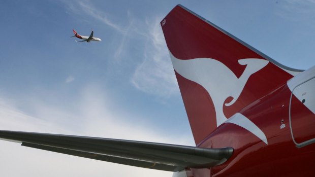 Turned back: A Qantas flight was forced to turn around shortly after leaving Hobart.