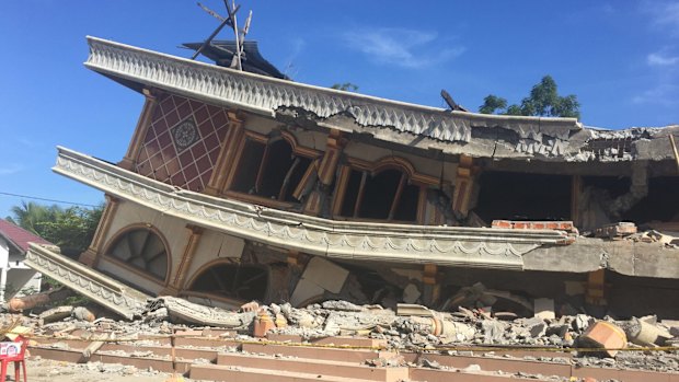 The meunasah, or Islamic school and cultural centre, after Wednesday's earthquake.