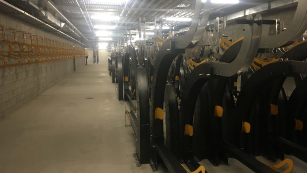 There are 600 cycling racks underneath 1 William Street.