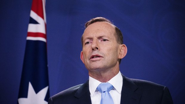 Prime Minister Tony Abbott address the media after two Liberal MPs revealed plans to trigger a leadership spill.