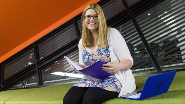 Deakin University student Michelle Kulik is daunted by her HECS debt but confident it will be worth it.