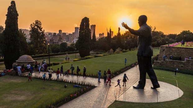 Nelson Mandela statue at the Union Buildings, Pretoria.