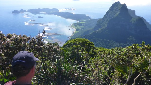 Climbing Mount Gower, Lord Howe Island.