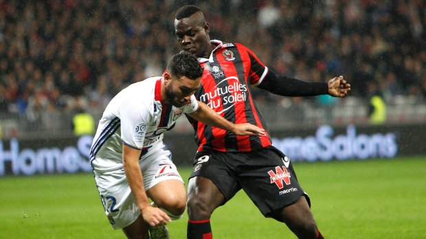 'Is racism legal in France?' Mario Balotelli, seen here earlier this season, was furious after receiving racist taunts during a Ligue 1 game against Bastia.