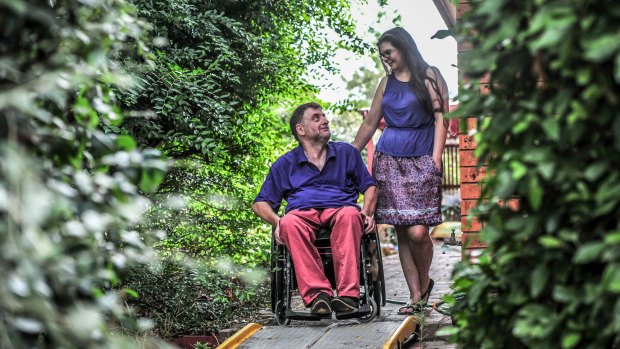 Dougie Herd and partner Spike Deane had trouble finding an accessible home in Canberra.