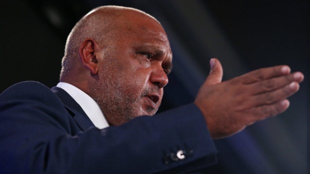 Indigenous leader Noel Pearson addresses the National Press Club.