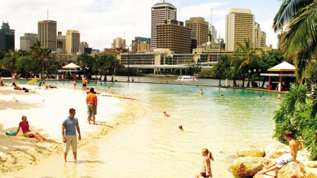 Inner-city beach is something uniquely Brisbane.