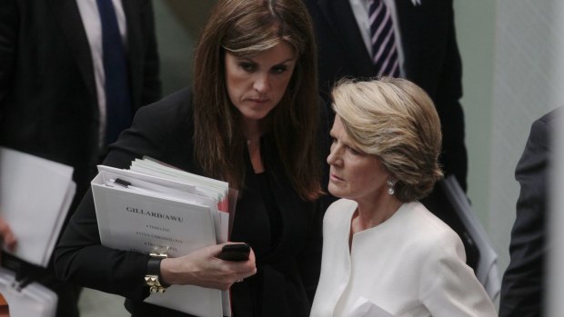 Relations between Peta Credlinand Julie Bishop have been strained for a number of months.