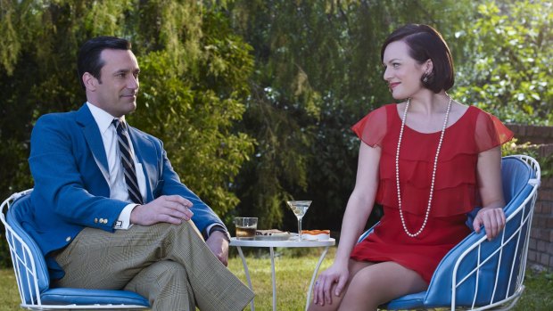 Part of the furniture: Jon Hamm and Elisabeth Moss return for the final, much anticipated series of <i>Mad Men</i>.