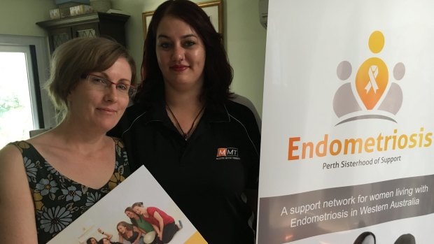 Endometriosis sufferers Joanne McCormick and Monique Alva run a support group for Perth women.