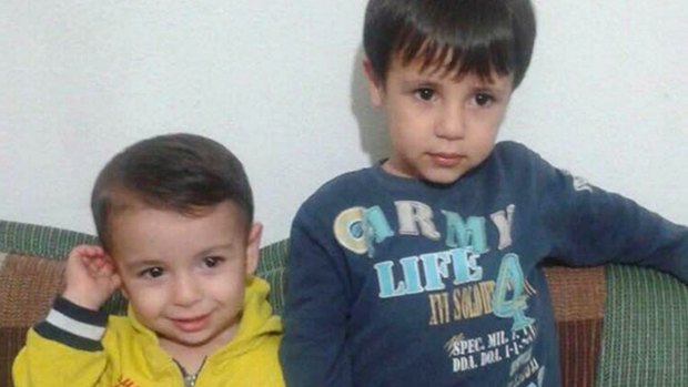 Aylan Kurdi, left, and his brother Galip.