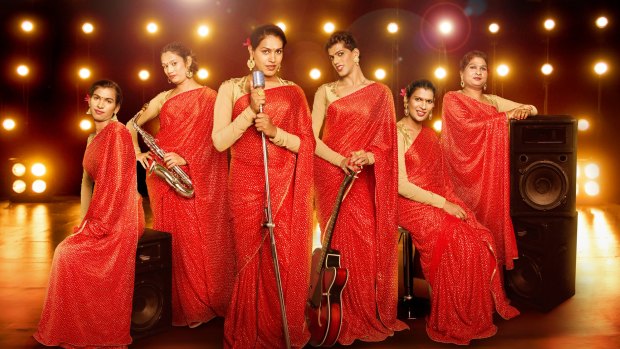 The transgender Indian group 6 Pack Band.
