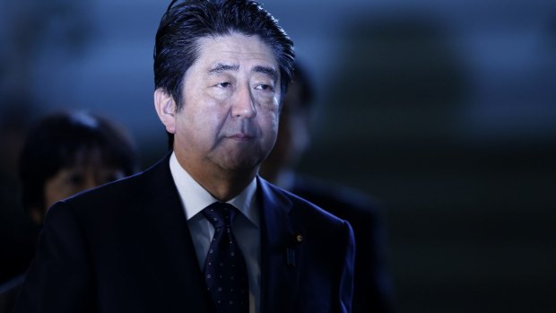 Japanese Shinzo Abe 'shocked' by a American textbook's depiction of World War II 'comfort women'.