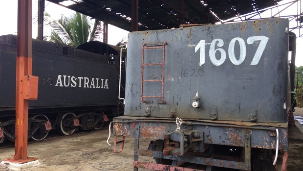 Old steam trains used to transport sugarcane from Australia, Cuba.
