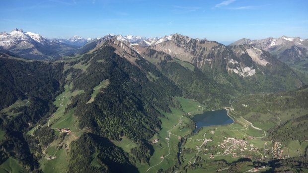 Switzerland looks even more beautiful from above.